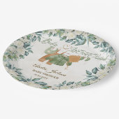 ベビーベビーシャワー外が冷たい招待状 ペーパープレート (アングル)