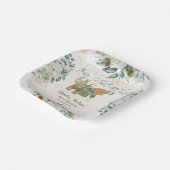 ベビーベビーシャワー外が冷たい招待状 ペーパープレート (傾斜あり)