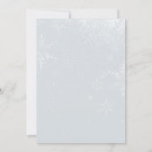 ベビーベビーシャワー外が冷たい招待状 招待状 (裏面)