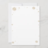 ベビーベビーシャワー外が冷たい招待状 招待状 (裏面)