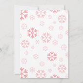 ベビーベビーシャワー外が冷たい招待状 招待状 (裏面)