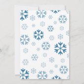 ベビーベビーシャワー外が冷たい招待状 招待状 (裏面)