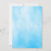 ベビーベビーシャワー外が冷たい招待状 招待状 (裏面)