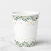 ベビーベビーシャワー外が冷たい招待状 紙コップ (裏面)