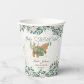 ベビーベビーシャワー外が冷たい招待状 紙コップ (正面)