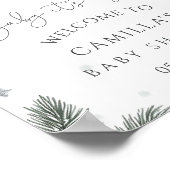 ベビーベビーシャワー外が冷たい ポスター (角)