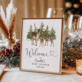 ベビーベビーシャワー外が冷たい ポスター