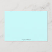 ベビーベビーシャワー外が寒いレジストリの挿入 エンクロージャーカード (裏面)