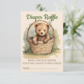 ベビーベビー男女兼用シャワーおむつラッフル エンクロージャーカード (スタンド正面)