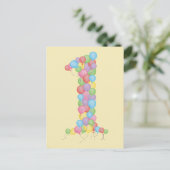 ベビーベビー1st Birthday Thank You Photo Card ポストカード (スタンド正面)