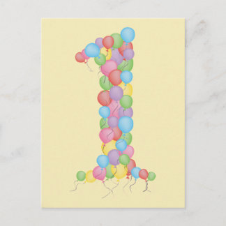 ベビーベビー1st Birthday Thank You Photo Card ポストカード