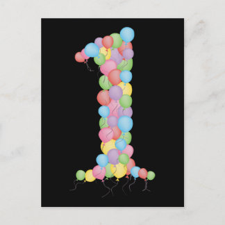 ベビーベビー1st Birthday Thank You Photo Card ポストカード