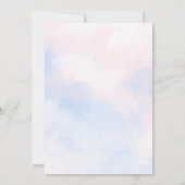 ベビーベルーガホエールジェンダーリビールパーティの招待状 招待状 (裏面)