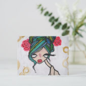 「ベビーベルーガ」ポストカード ポストカード (スタンド正面)