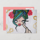 「ベビーベルーガ」ポストカード ポストカード (正面/裏面)