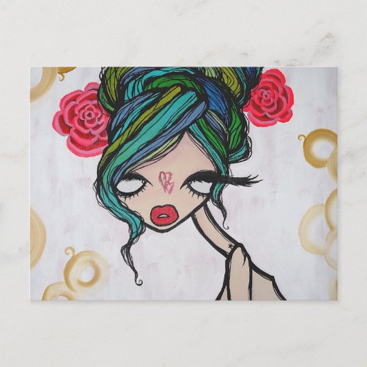 「ベビーベルーガ」ポストカード ポストカード (正面)