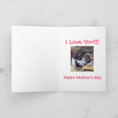 ベビーペットラットの母の日カード カード (内部)