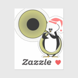 ベビーペンギンとチューバ シール