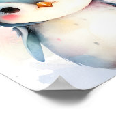 ベビーペンギンのポスターデザイン ポスター (角)