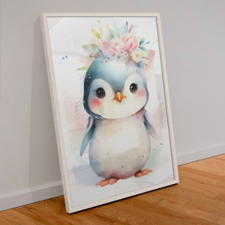 ベビーペンギンのポスターデザイン ポスター