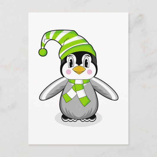 ベビーペンギンクリスマスポストカード シーズンポストカード (正面)