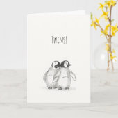 ベビーペンギンスツインズカード カード (黄色い花)