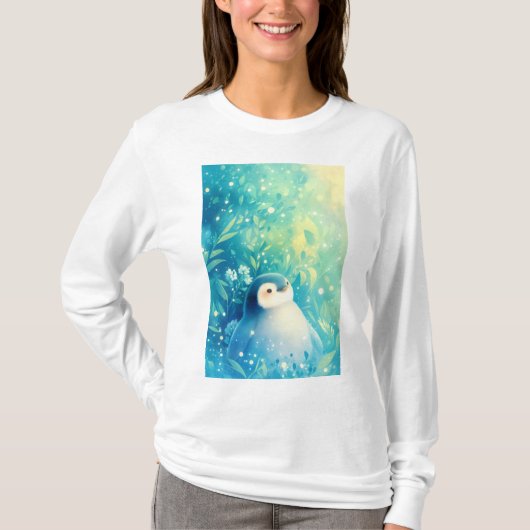 ベビーペンギンチャーム Tシャツ (正面)