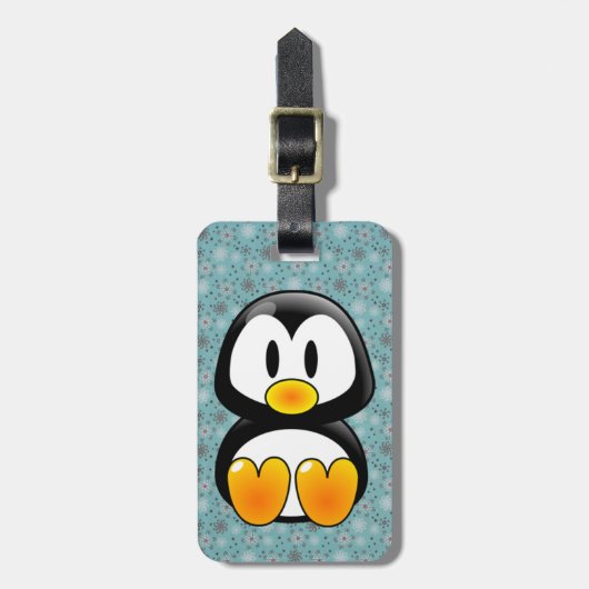 ベビーペンギントゥックス荷物タグ ラゲッジタグ (正面縦)