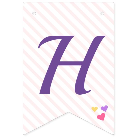 ベビーペンギンバレリナピンクパーソナライズされた誕生日 バンティングフラッグ (第2の旗)