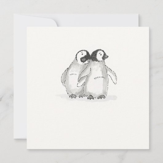 ベビーペンギンフラットカード カード (正面)