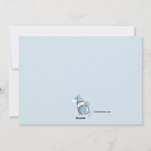 ベビーペンギンホリデーフォトバースアナウンス シーズンカード (裏面)