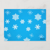 ベビーペンギン冬の赤ちゃんシャワー ポストカード (裏面)