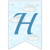 ベビーペンギン機青パーソナライズされた誕生日 バンティングフラッグ (第2の旗)