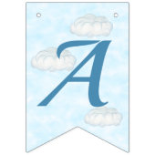 ベビーペンギン機青パーソナライズされた誕生日 バンティングフラッグ (第3の旗)