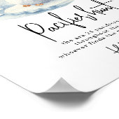 ベビーペンギン – おしゃぶり狩りゲーム赤ちゃんシャワー ポスター (角)