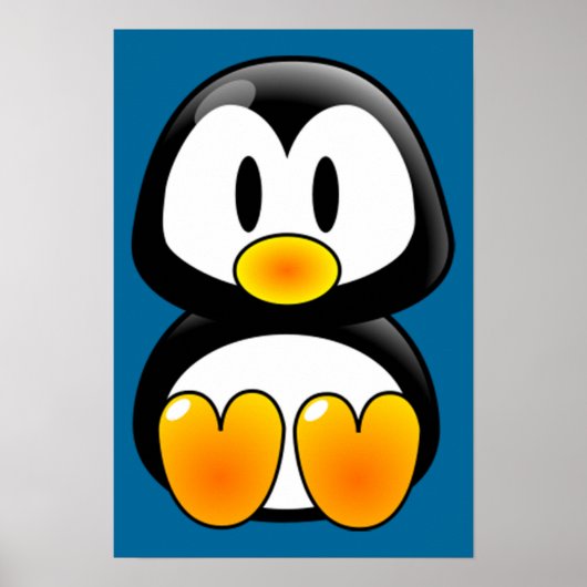 ベビーペンギンtuxポスター ポスター (正面)
