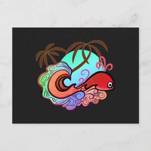 ベビーホエールサーファー ポストカード (正面)