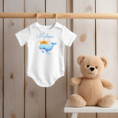 ベビーホエールテーマベビーボディスーツ ベビーボディスーツ