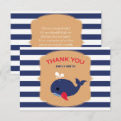 ベビーホエールフラットサンキューカード サンキューカード (正面/裏面)