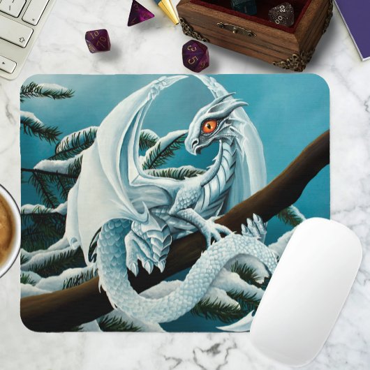 ベビーホワイトウィンタードラゴン マウスパッド