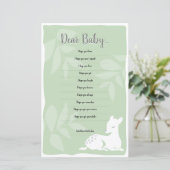 ベビーホワイトガーデンディアベビー親愛シャワーゲーム (スタンド正面)