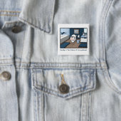 ベビーホワイトタイガー苦難バッジおもしろい漫画キャット 缶バッジ (インサイチュ)