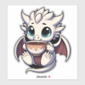 ベビーホワイトドラゴン飲みコーヒー茶 シール (シート)