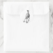 ベビーホース、子馬走ズ：ペンシルアート ラウンドシール (バッグ)