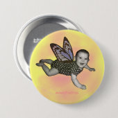 ベビーボタンの黄色 缶バッジ (正面&裏面)