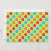 ベビーボディスーツフクロウベビーシャワー招待状 招待状 (裏面)