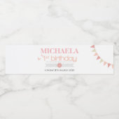 ベビーボトルシャワーラベル、誕生日パーティー ペットボトルラベル (シングルラベル)