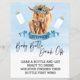 ベビーボトルドリンクオフゲームシャワーハイランド牛