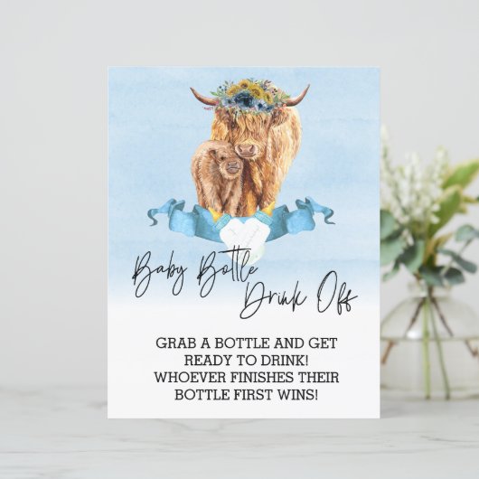 ベビーボトルドリンクオフゲームシャワーハイランド牛 (スタンド正面)