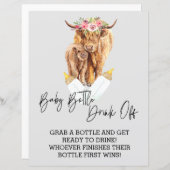 ベビーボトルドリンクオフゲームシャワーハイランド牛 (正面/裏面)